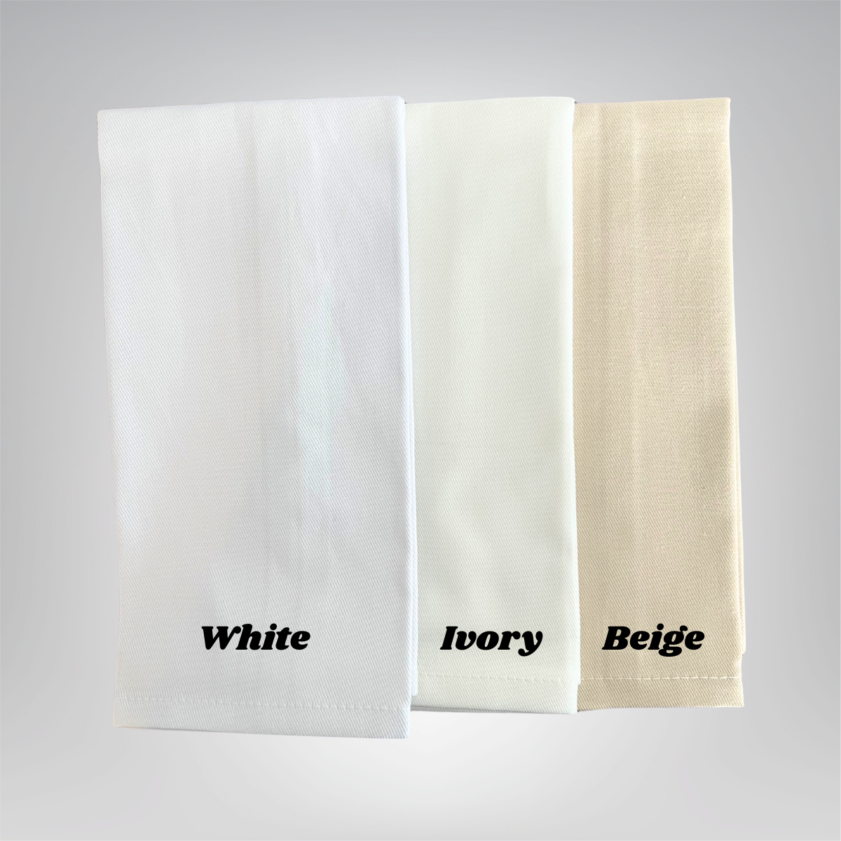 Tropical Floral Embroidered Linen Dinner Napkins