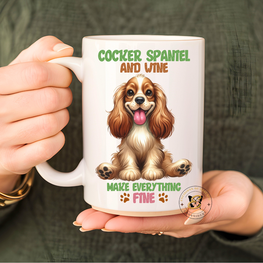 Cute Dog Quote Coffee Mugs ~ Adorable Gift for Cocker Spaniel Lovers